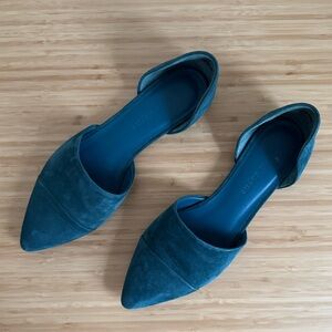 Jenni Kayne D’orsay flats / size 8 / teal suad
